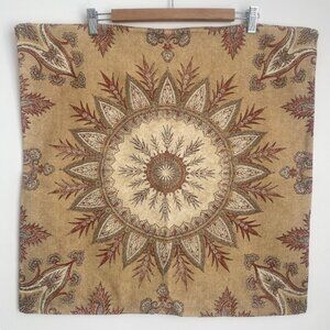 Set of 2 Pottery Barn Gold Mandala Throw Pillow Covers 24”